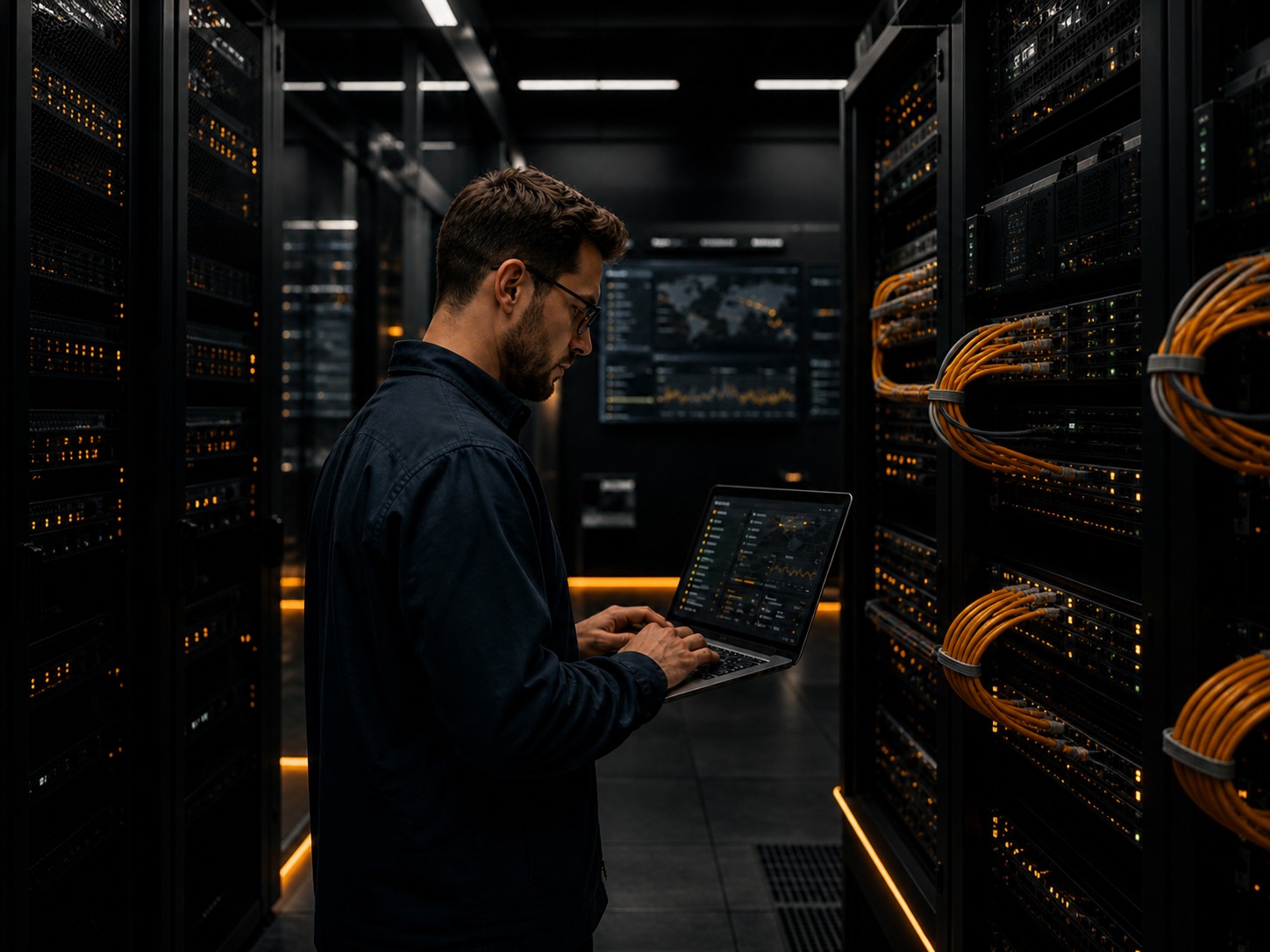 Network engineer in data center